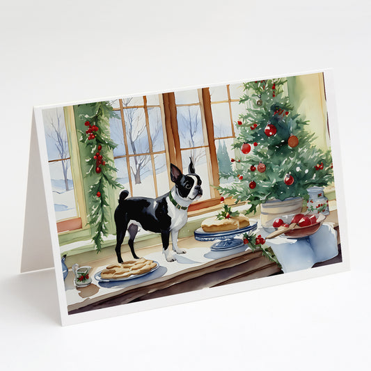 Buy this Boston Terrier Christmas Cookies Greeting Cards Pack of 8