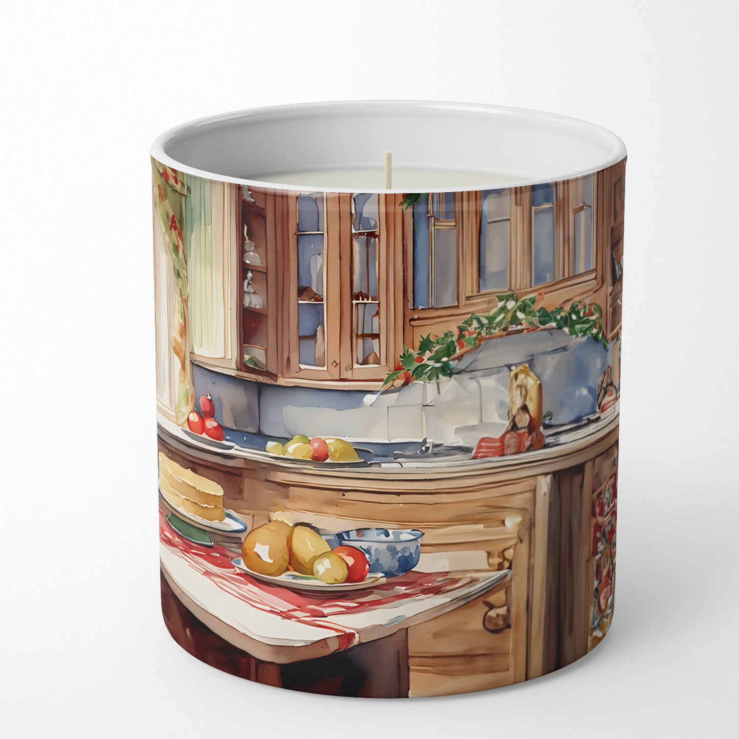 White Boxer Christmas Cookies Decorative Soy Candle