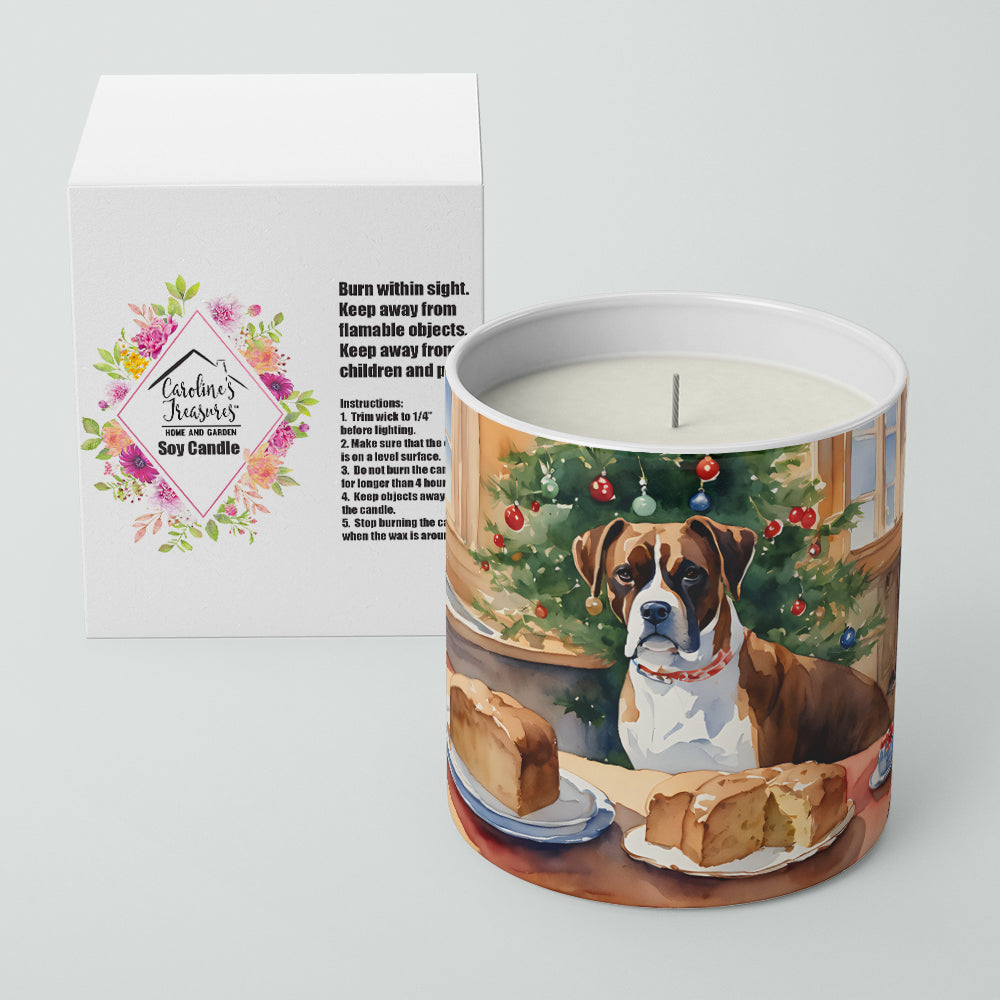 Boxer Christmas Cookies Decorative Soy Candle