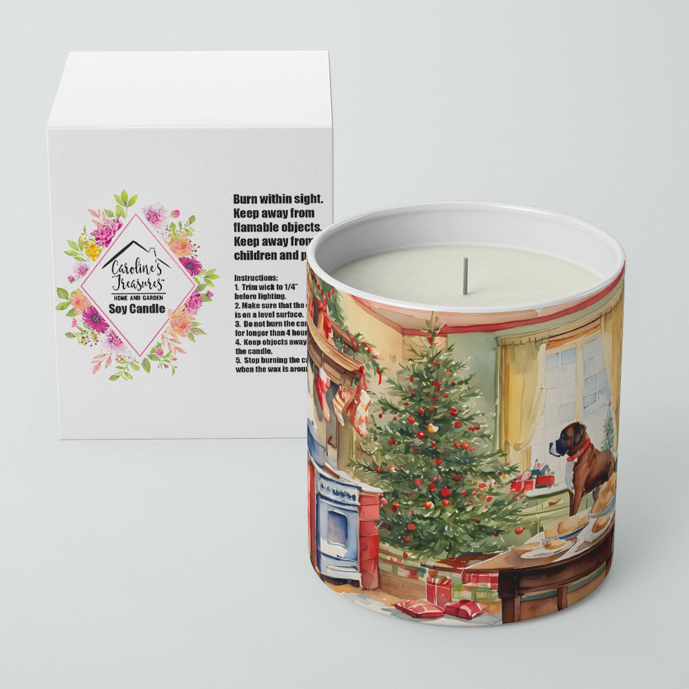 Boxer Christmas Cookies Decorative Soy Candle