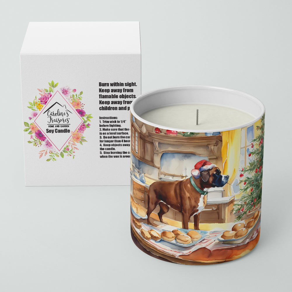 Boxer Christmas Cookies Decorative Soy Candle