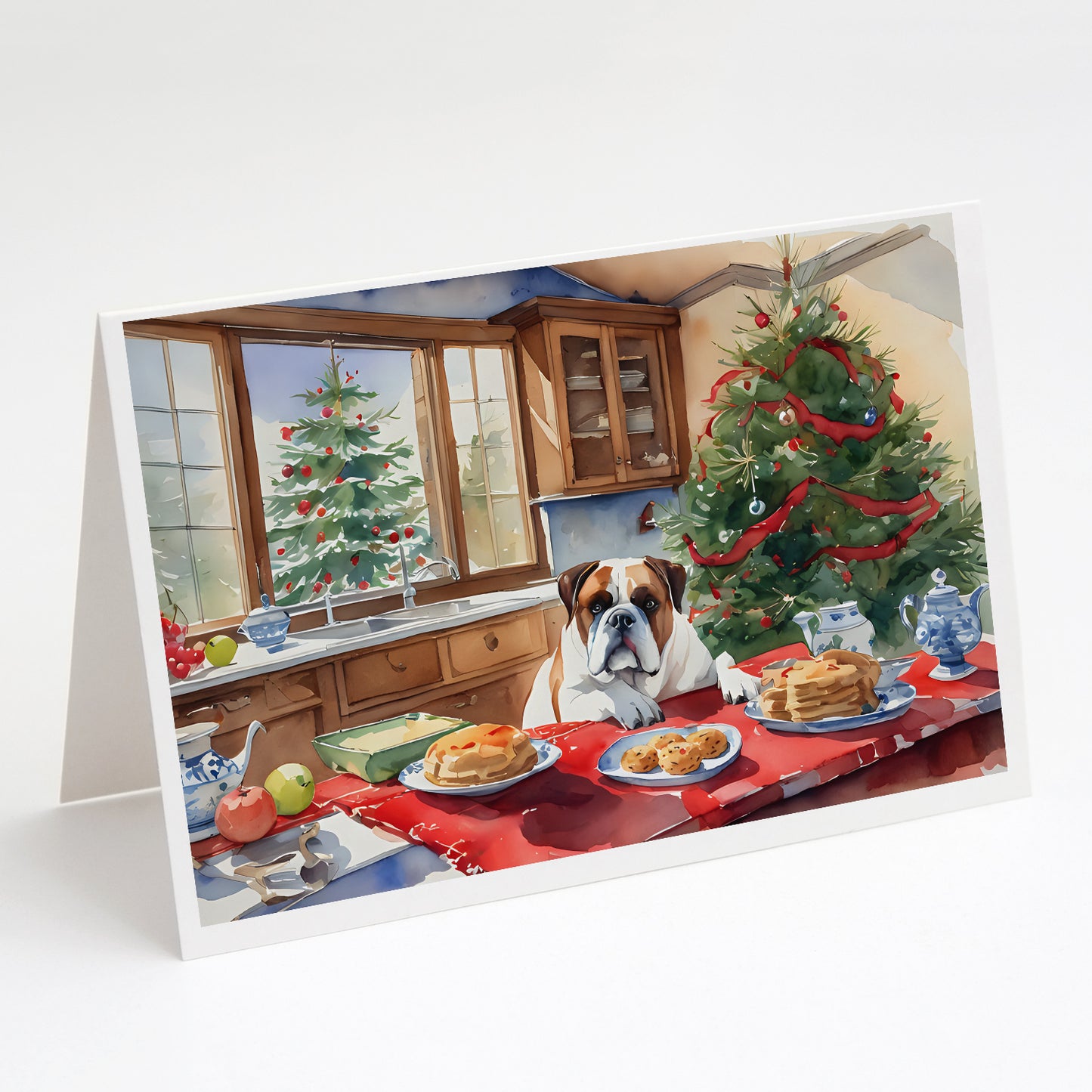 Buy this Boxer Christmas Cookies Greeting Cards Pack of 8