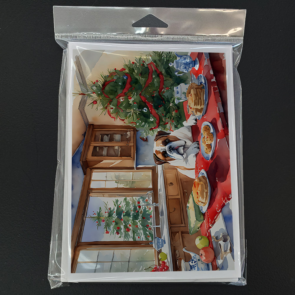 Boxer Christmas Cookies Greeting Cards Pack of 8