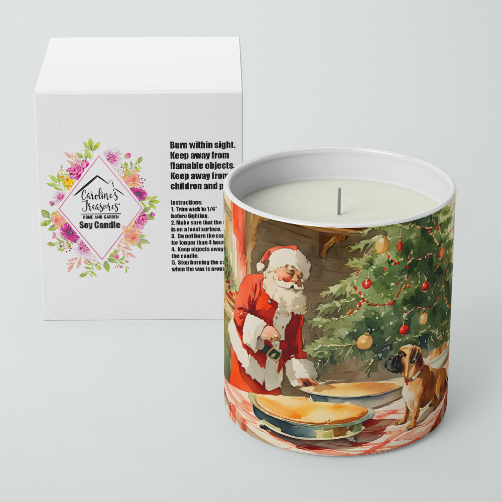 Bullmastiff Christmas Cookies Decorative Soy Candle