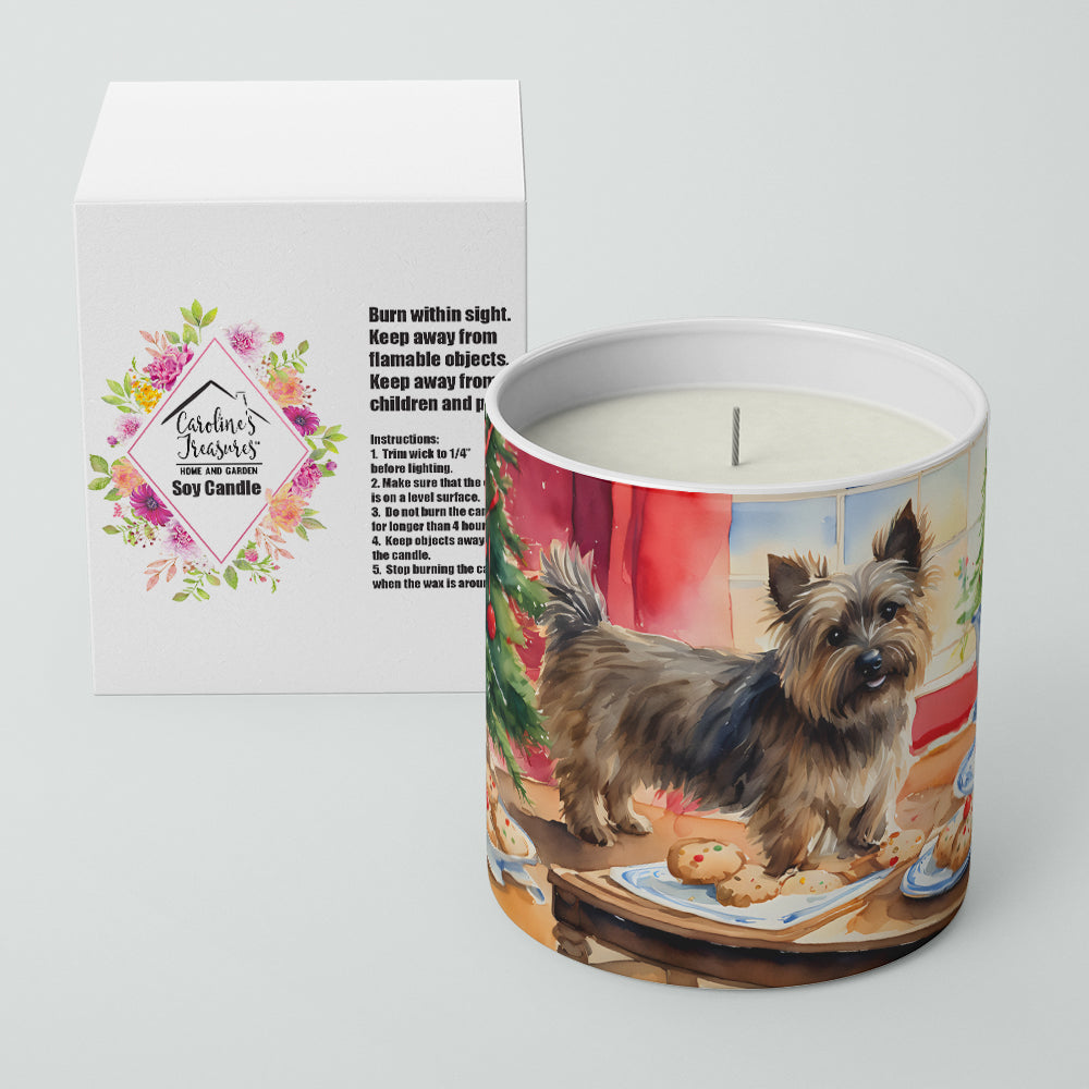 Cairn Terrier Christmas Cookies Decorative Soy Candle