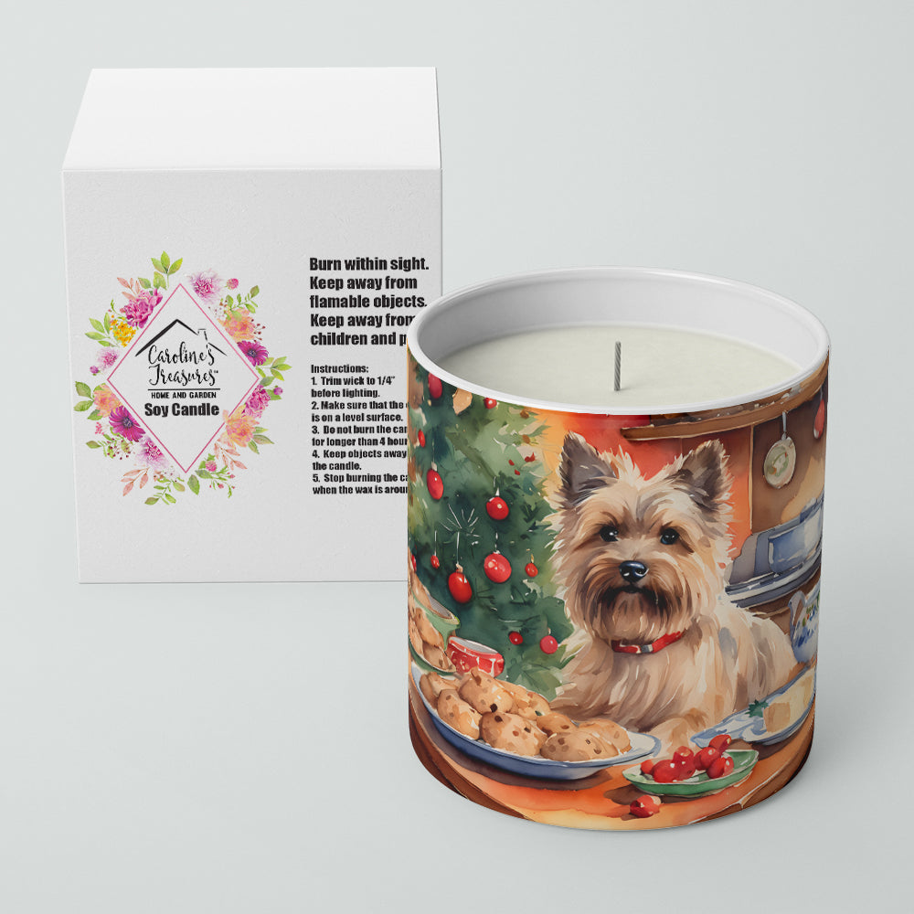 Cairn Terrier Christmas Cookies Decorative Soy Candle