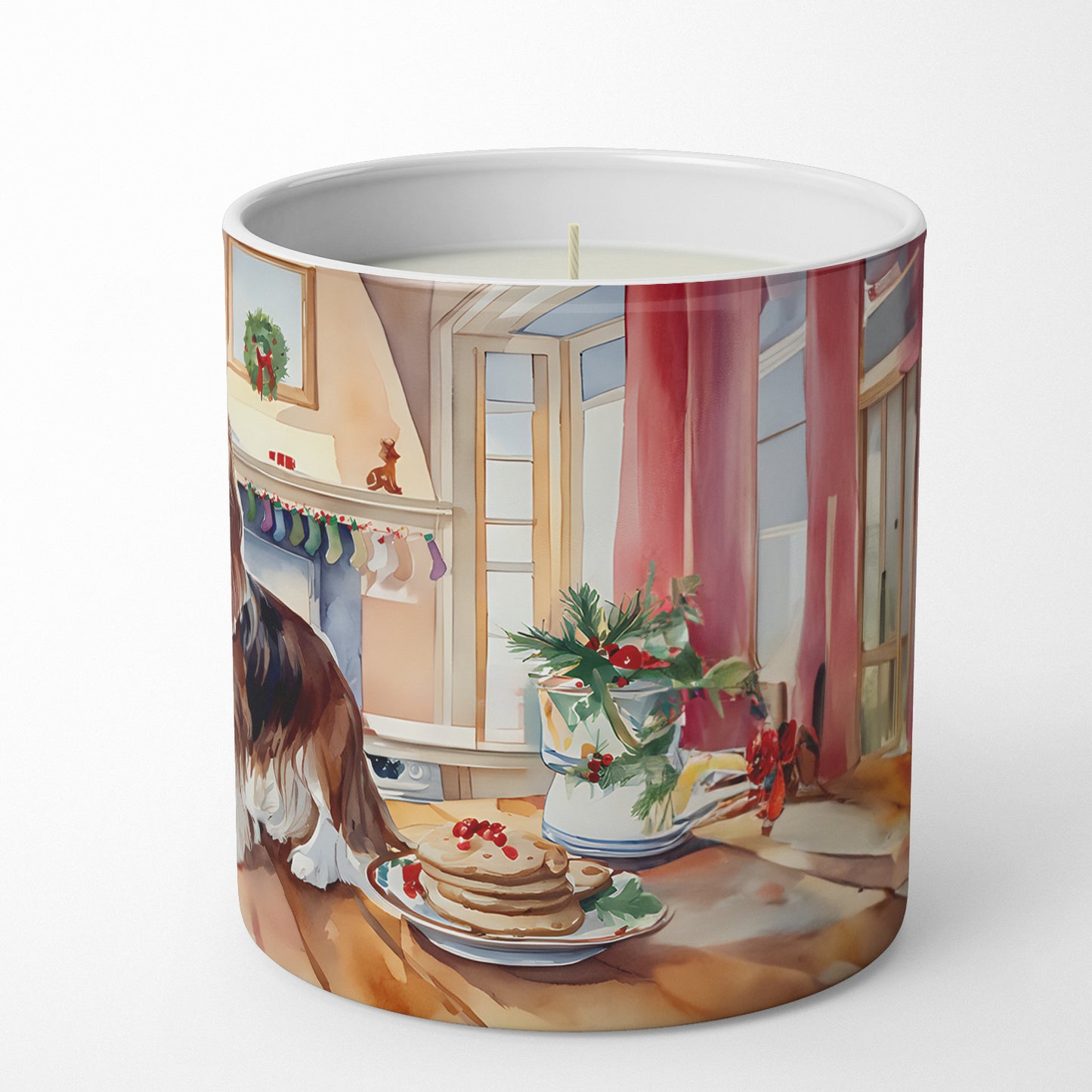 Cavalier Spaniel Christmas Cookies Decorative Soy Candle