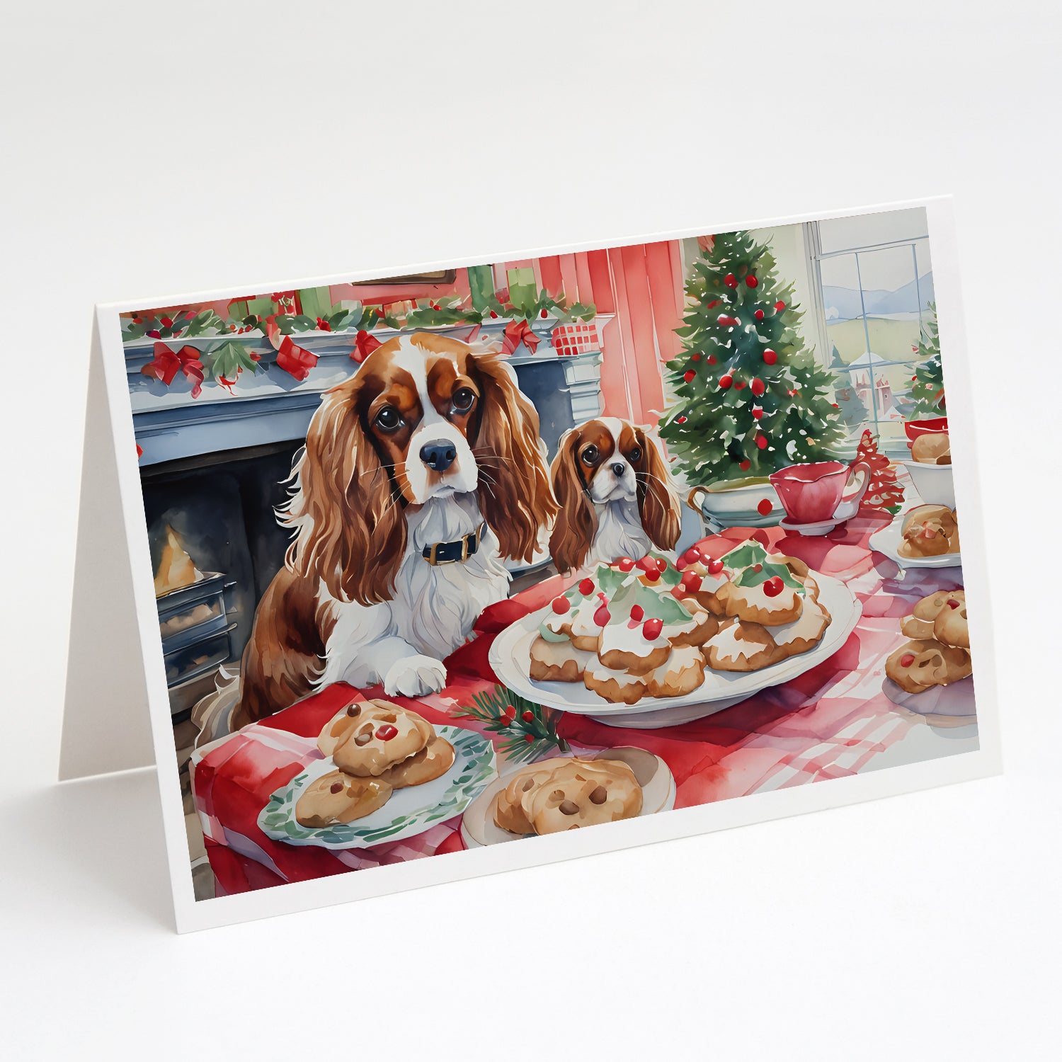 Buy this Cavalier Spaniel Christmas Cookies Greeting Cards Pack of 8