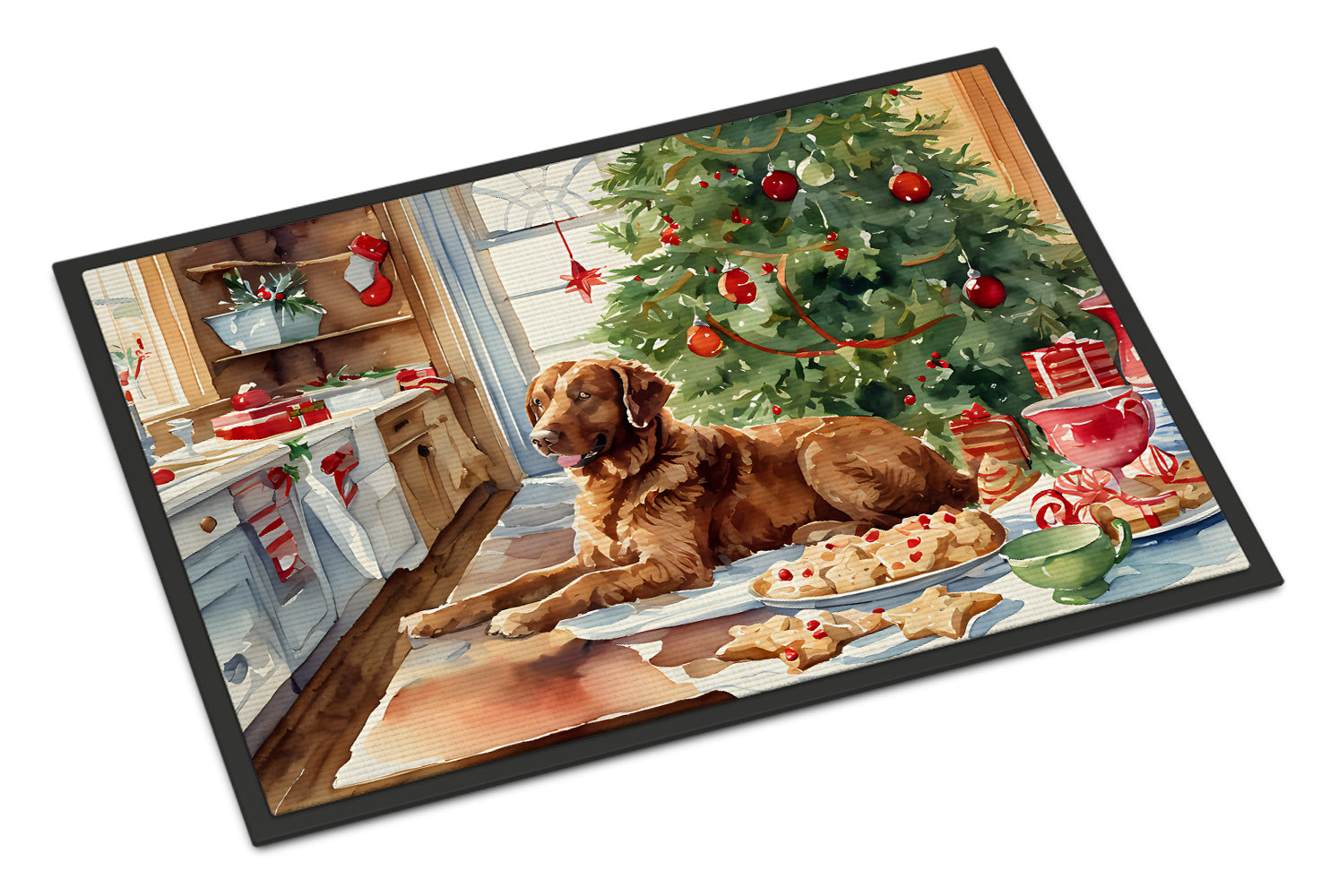 Buy this Chesapeake Bay Retriever Christmas Cookies Doormat