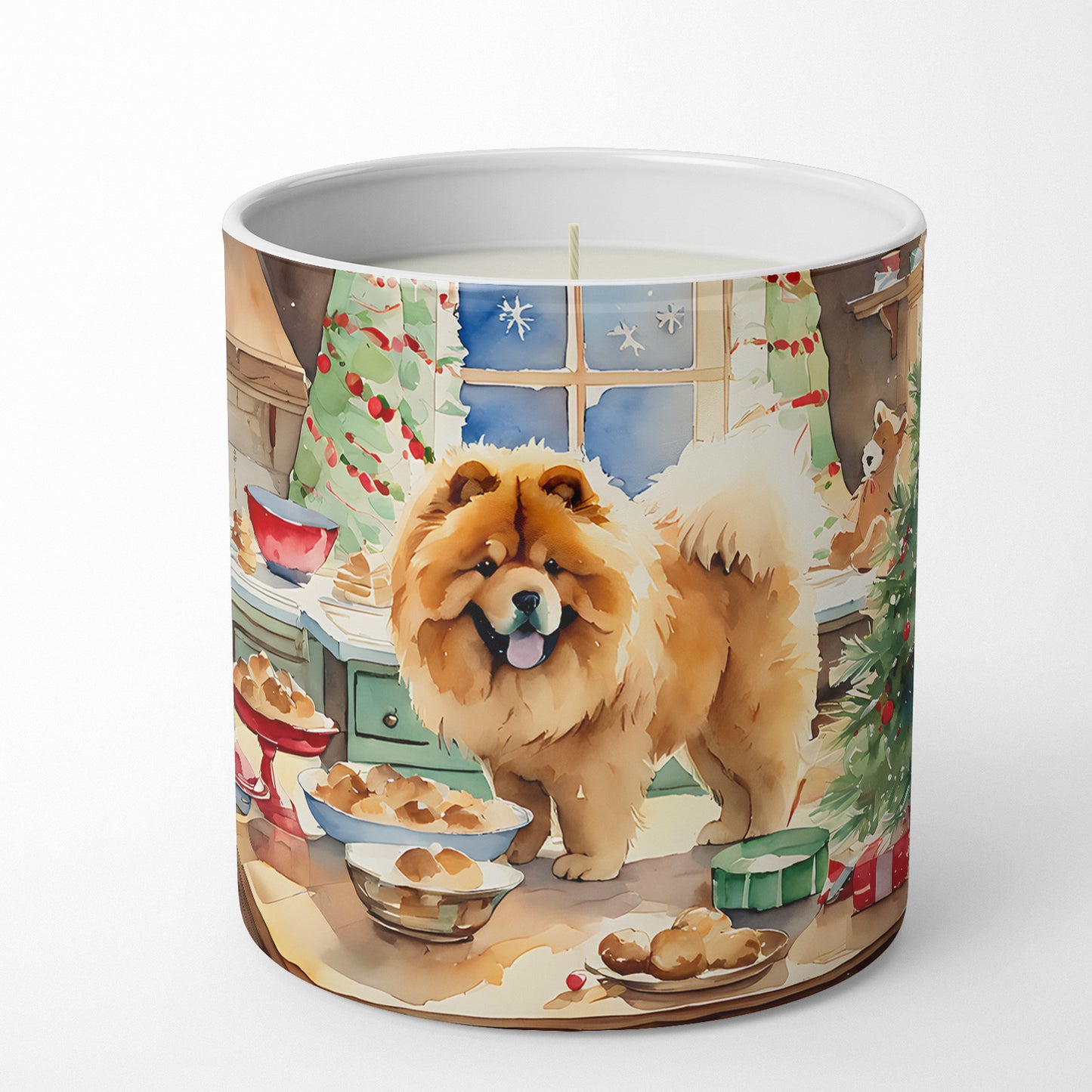 Chow Chow Christmas Cookies Decorative Soy Candle
