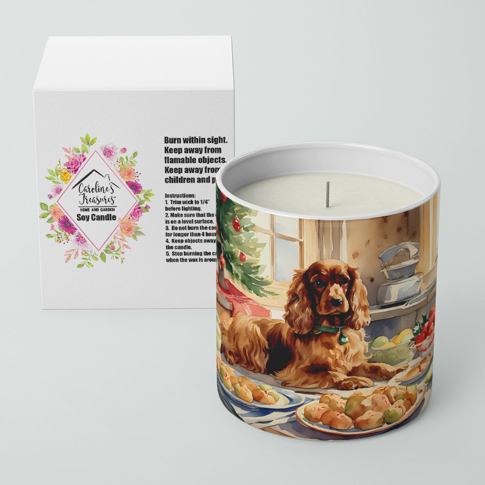 Cocker Spaniel Christmas Cookies Decorative Soy Candle