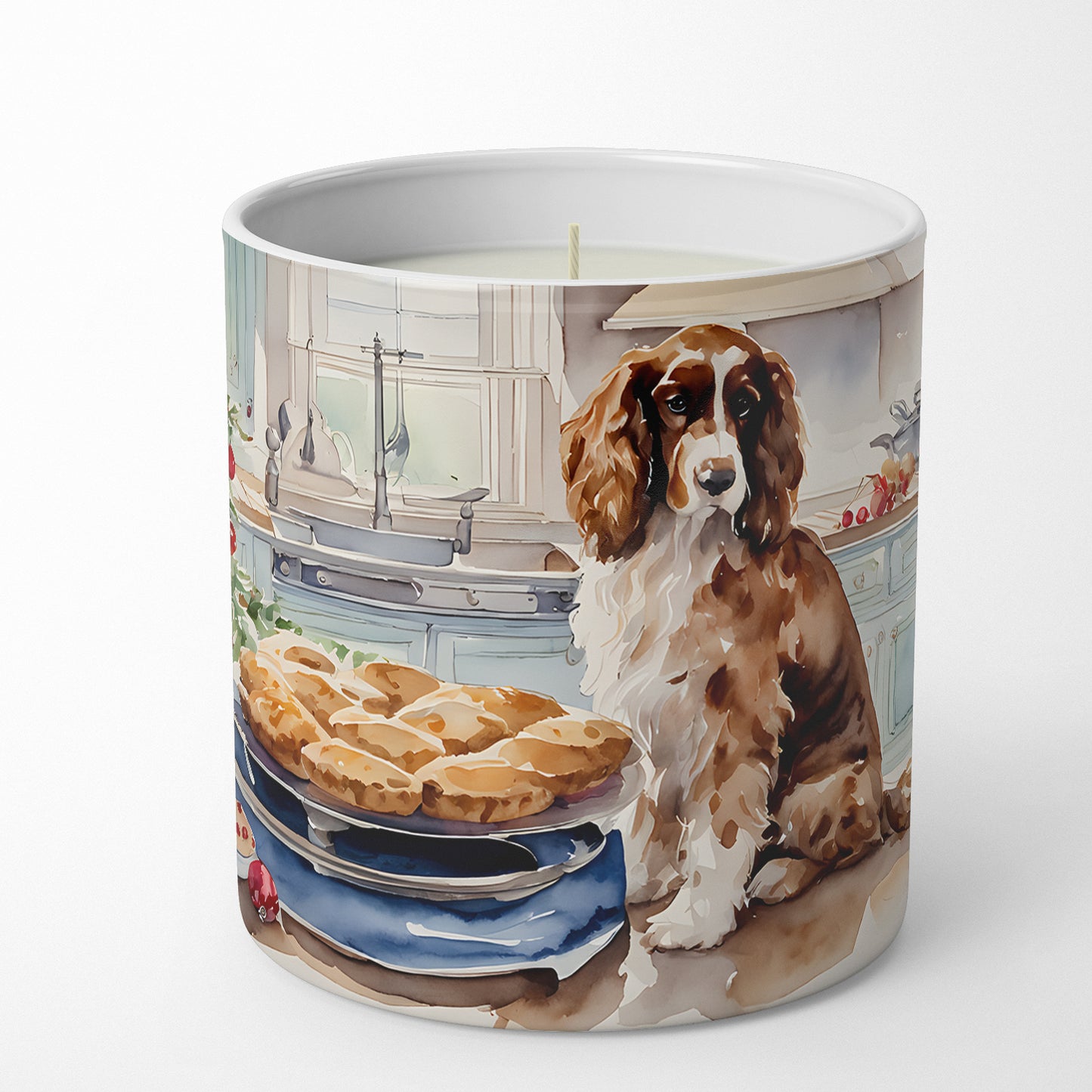 Cocker Spaniel Christmas Cookies Decorative Soy Candle