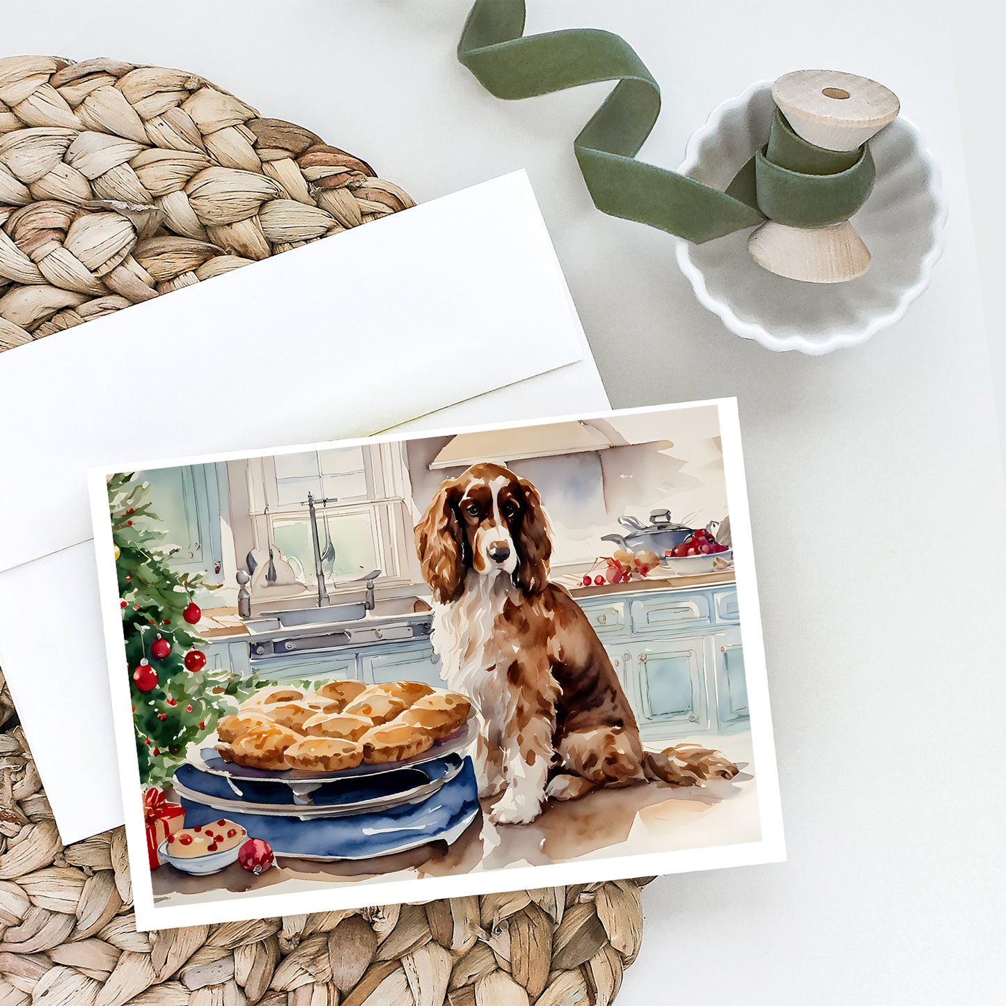 Cocker Spaniel Christmas Cookies Greeting Cards Pack of 8