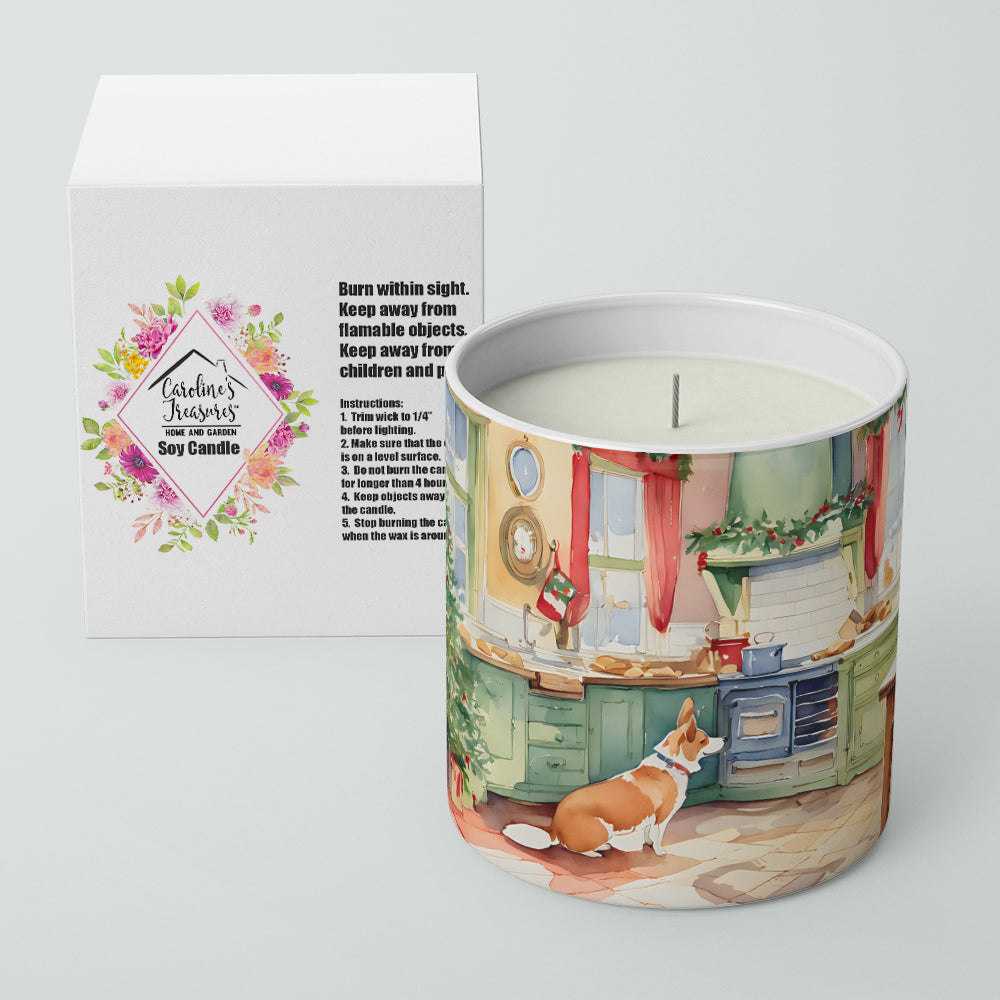 Corgi Christmas Cookies Decorative Soy Candle