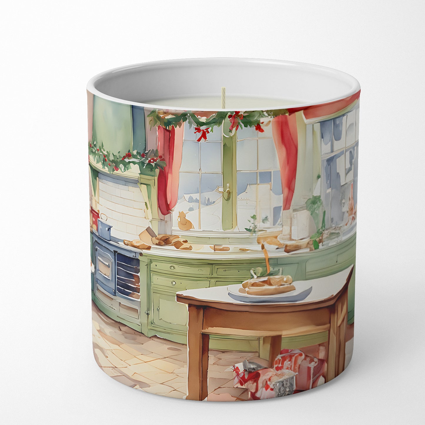 Corgi Christmas Cookies Decorative Soy Candle