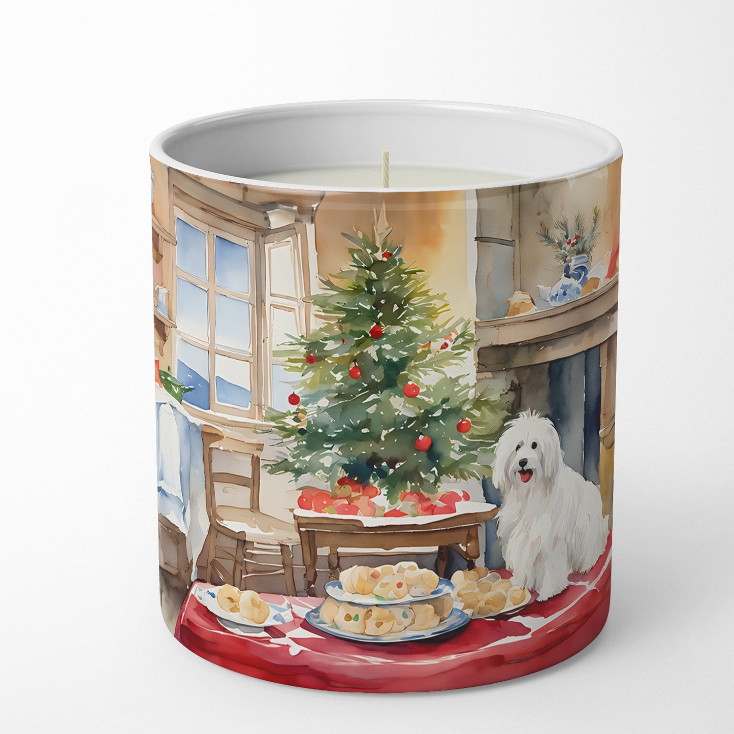 Coton De Tulear Christmas Cookies Decorative Soy Candle