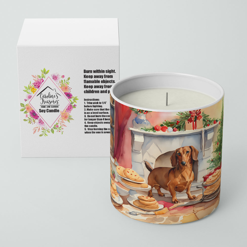 Dachshund Christmas Cookies Decorative Soy Candle