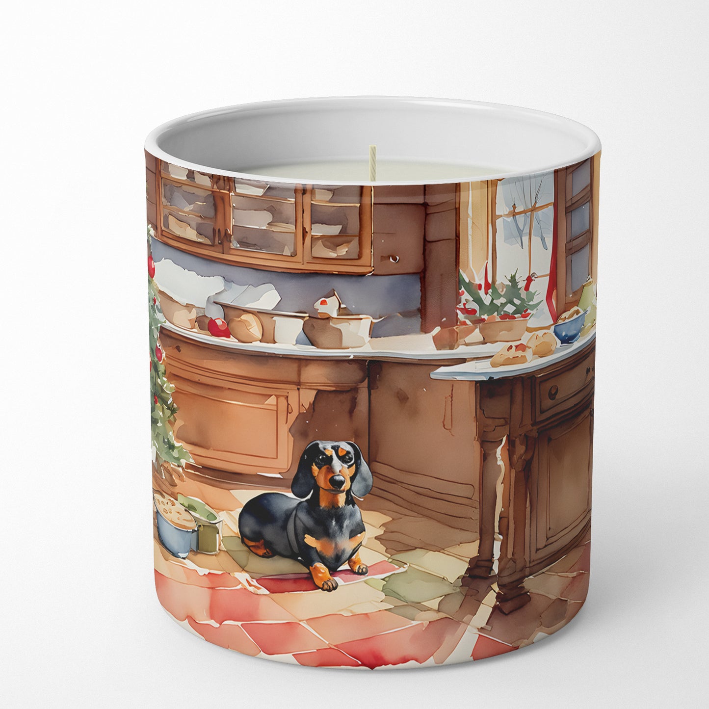 Dachshund Christmas Cookies Decorative Soy Candle