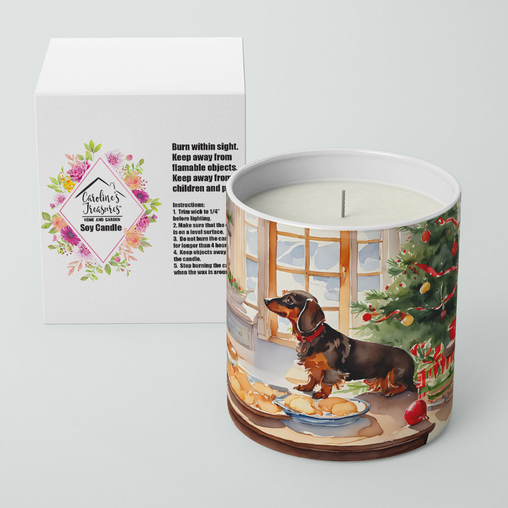 Dachshund Christmas Cookies Decorative Soy Candle