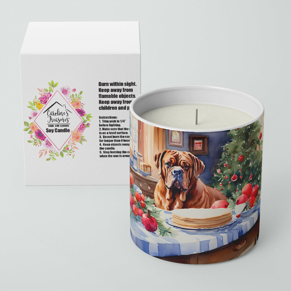 Dogue de Bordeaux Christmas Cookies Decorative Soy Candle