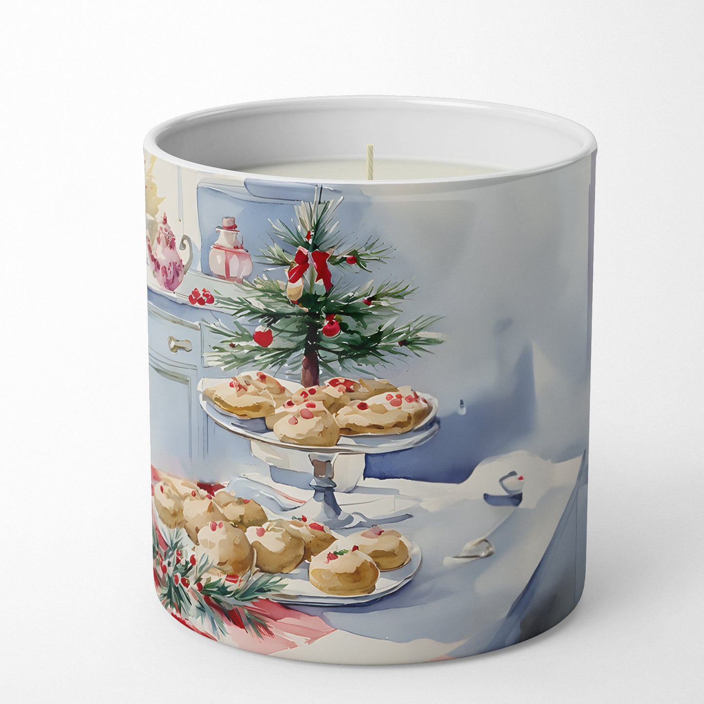 French Bulldog Christmas Cookies Decorative Soy Candle