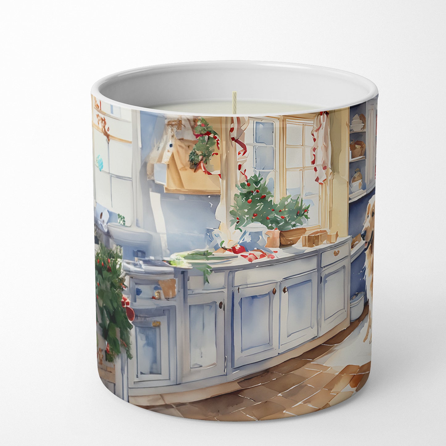 Buy this Golden Retriever Christmas Cookies Decorative Soy Candle