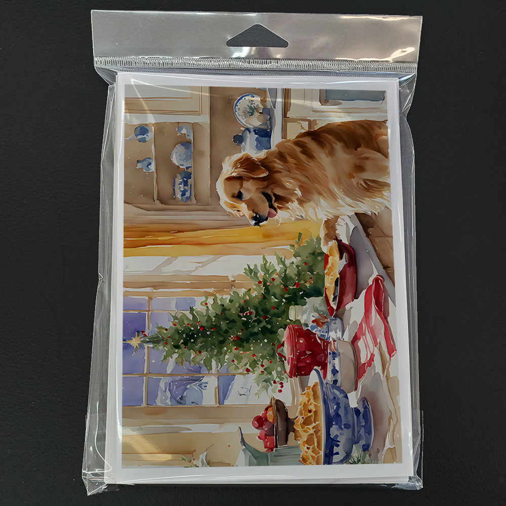 Golden Retriever Christmas Cookies Greeting Cards Pack of 8