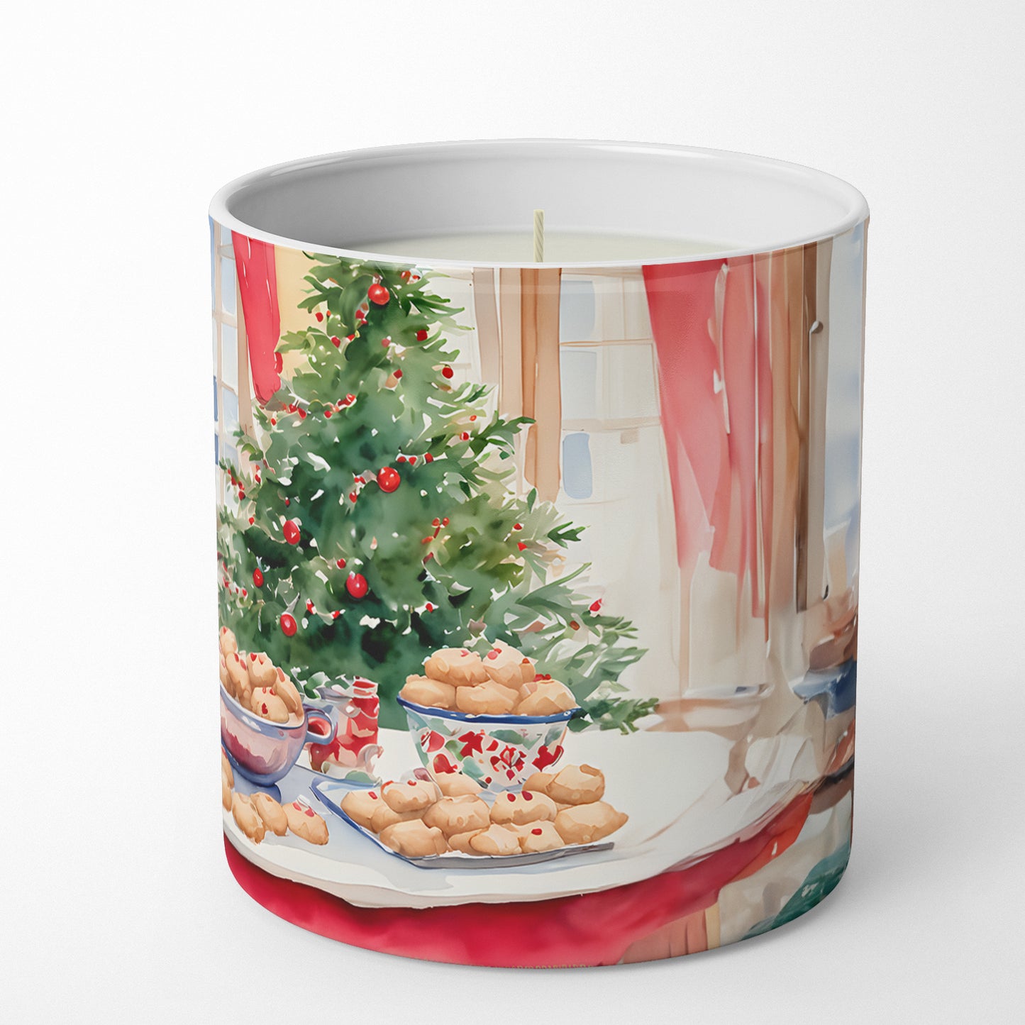 Chinese Crested Christmas Cookies Decorative Soy Candle