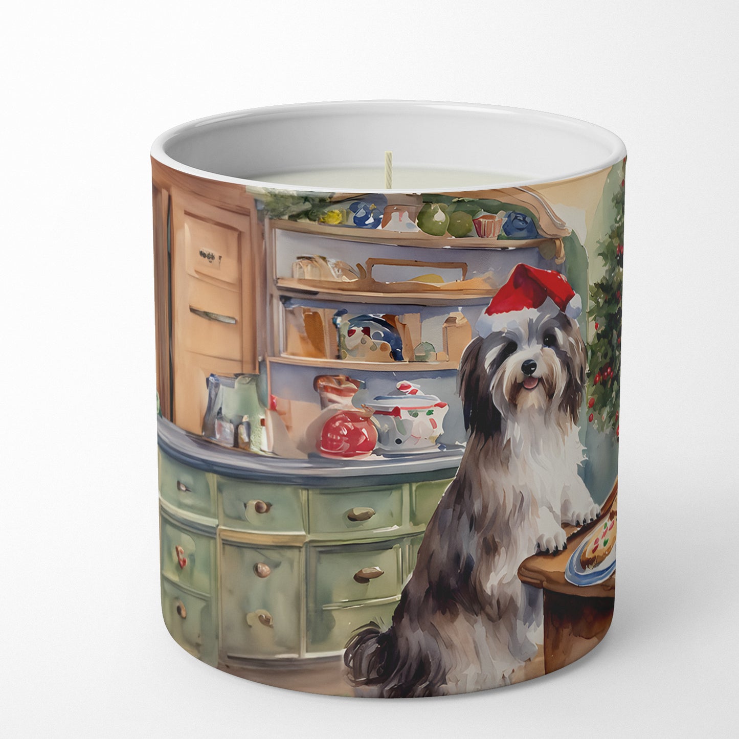 Buy this Havanese Christmas Cookies Decorative Soy Candle