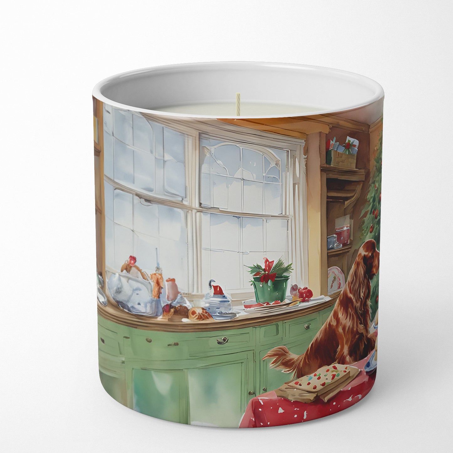 Buy this Irish Setter Christmas Cookies Decorative Soy Candle