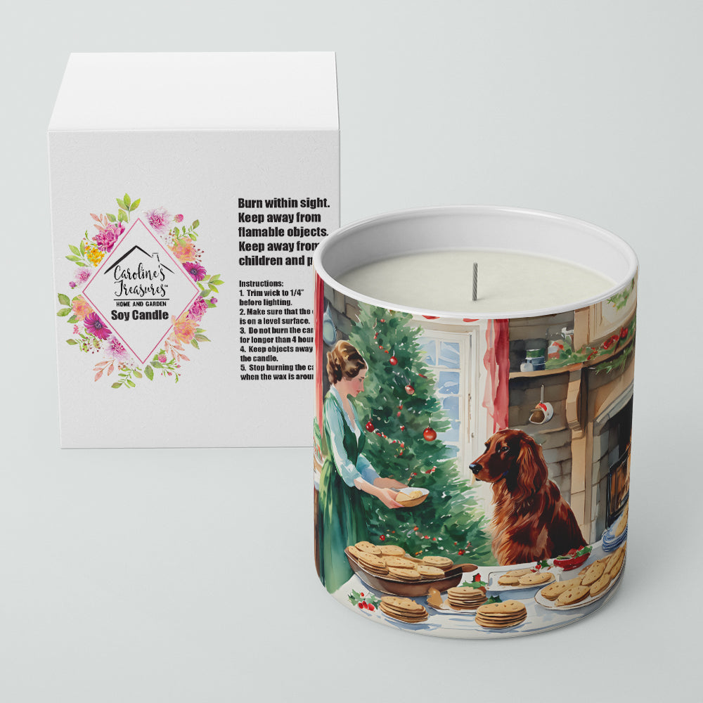 Irish Setter Christmas Cookies Decorative Soy Candle
