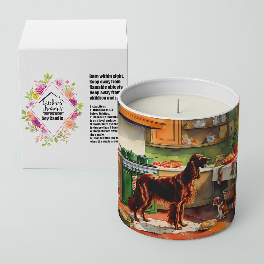 Irish Setter Christmas Cookies Decorative Soy Candle