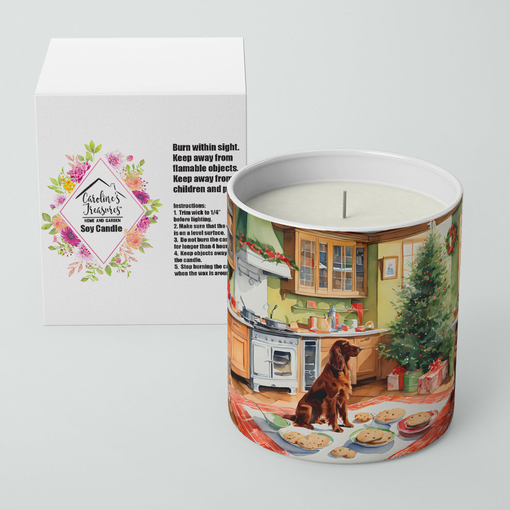 Irish Setter Christmas Cookies Decorative Soy Candle