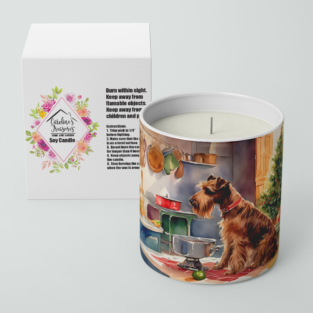 Irish Terrier Christmas Cookies Decorative Soy Candle