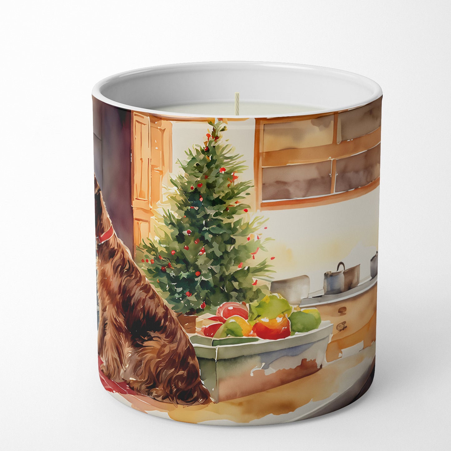 Irish Terrier Christmas Cookies Decorative Soy Candle