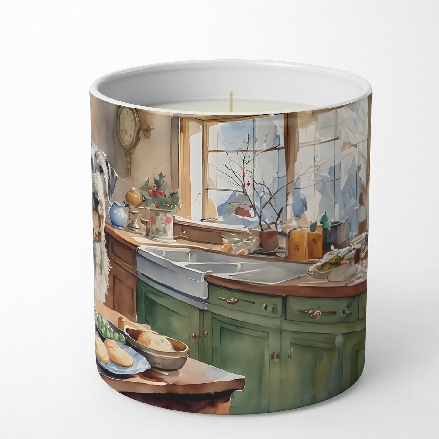 Irish Wolfhound Christmas Cookies Decorative Soy Candle