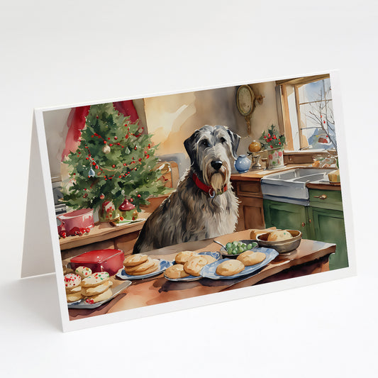 Buy this Irish Wolfhound Christmas Cookies Greeting Cards Pack of 8