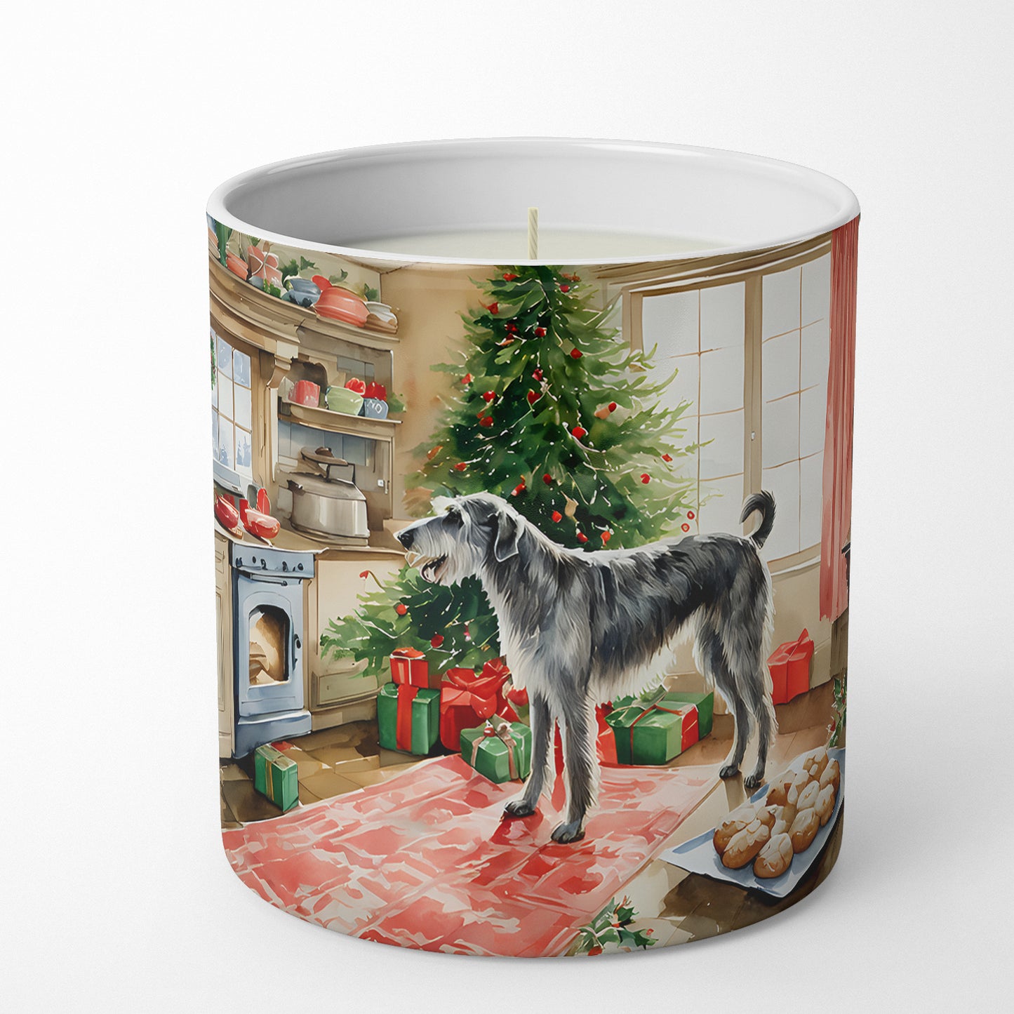 Irish Wolfhound Christmas Cookies Decorative Soy Candle