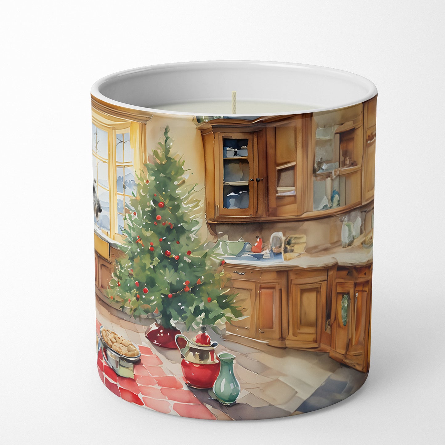 Irish Wolfhound Christmas Cookies Decorative Soy Candle