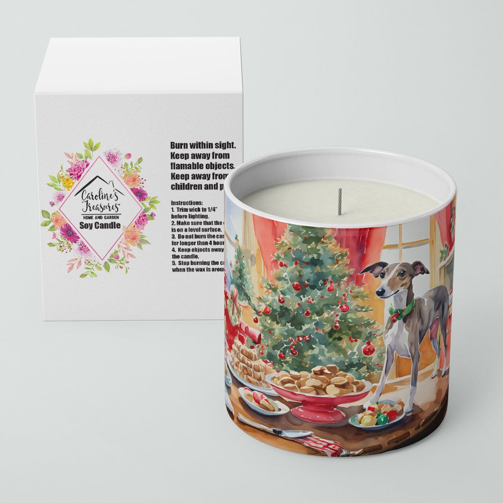 Italian Greyhound Christmas Cookies Decorative Soy Candle