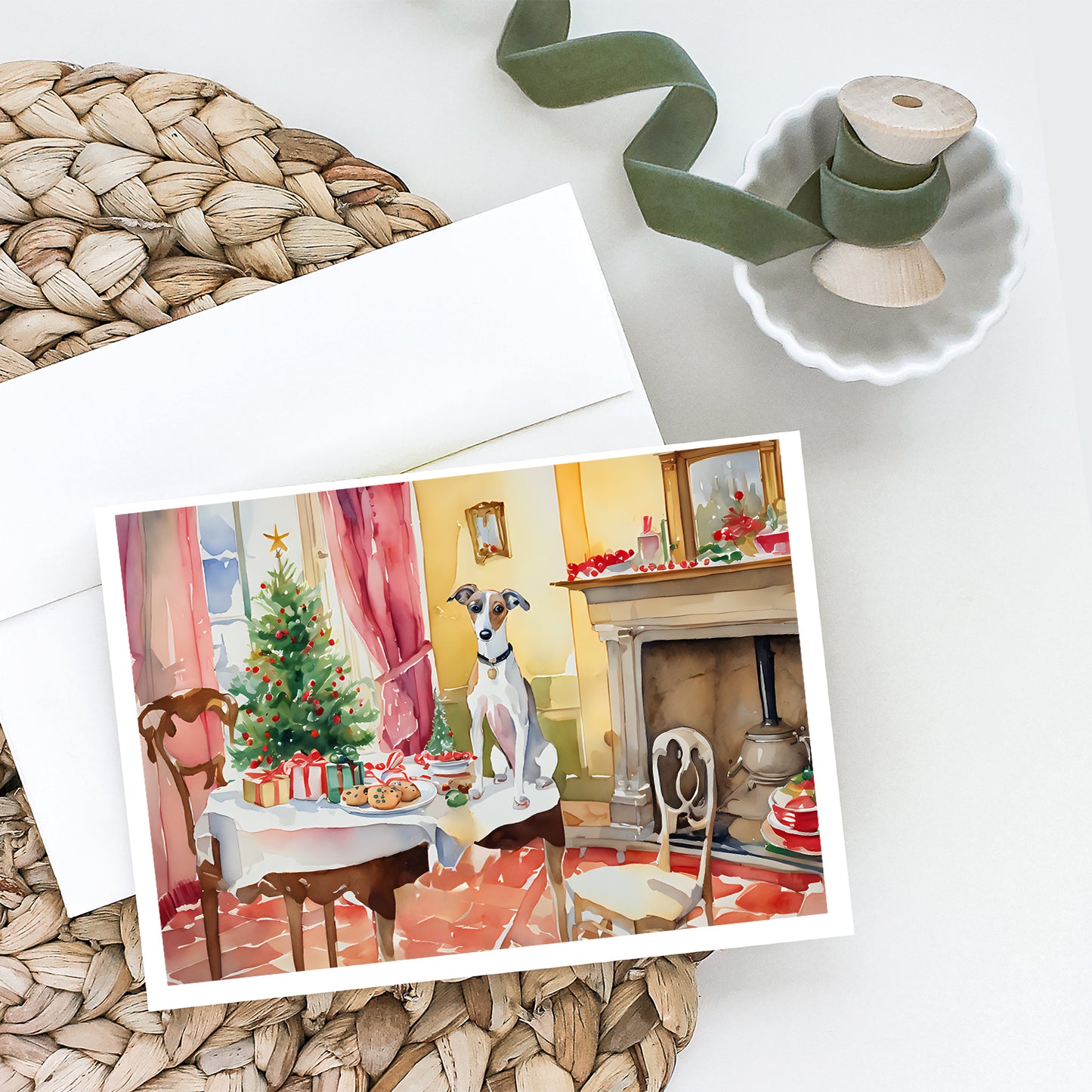 Italian Greyhound Christmas Cookies Greeting Cards Pack of 8