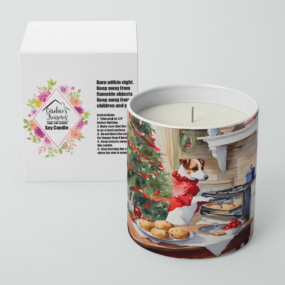 Jack Russell Terrier Christmas Cookies Decorative Soy Candle