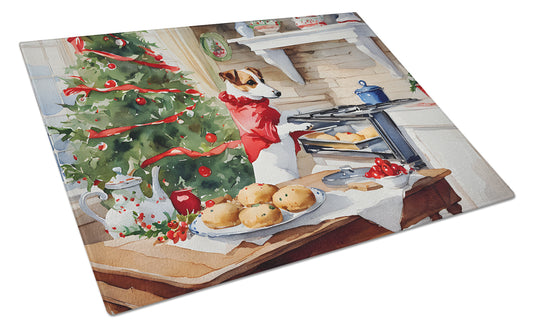 Buy this Jack Russell Terrier Christmas Cookies Glass Cutting Board