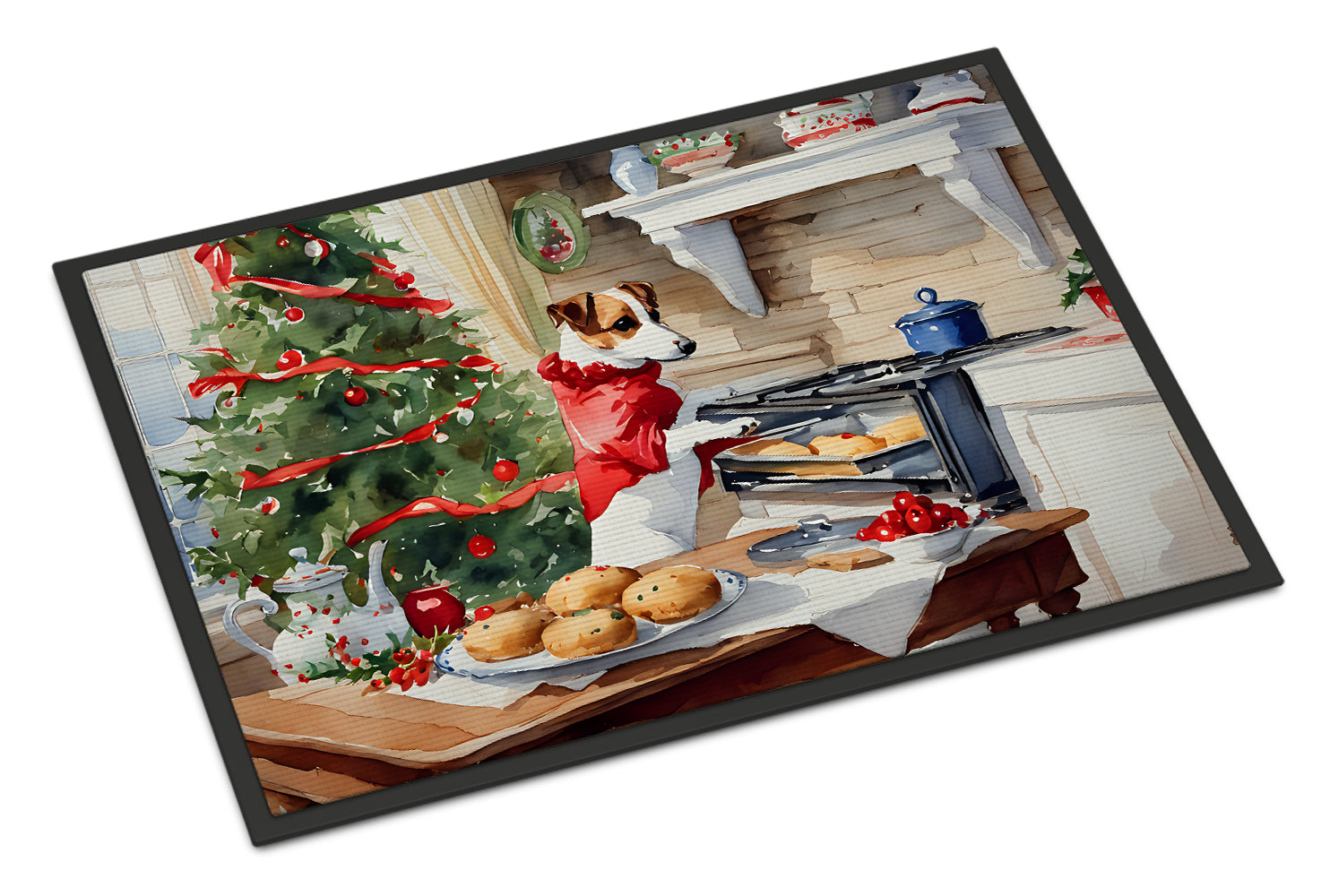 Buy this Jack Russell Terrier Christmas Cookies Doormat