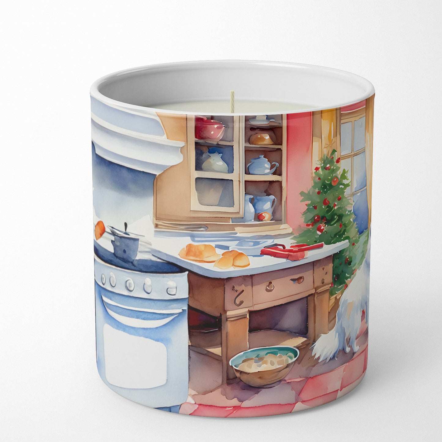 Buy this Japanese Spitz Christmas Cookies Decorative Soy Candle