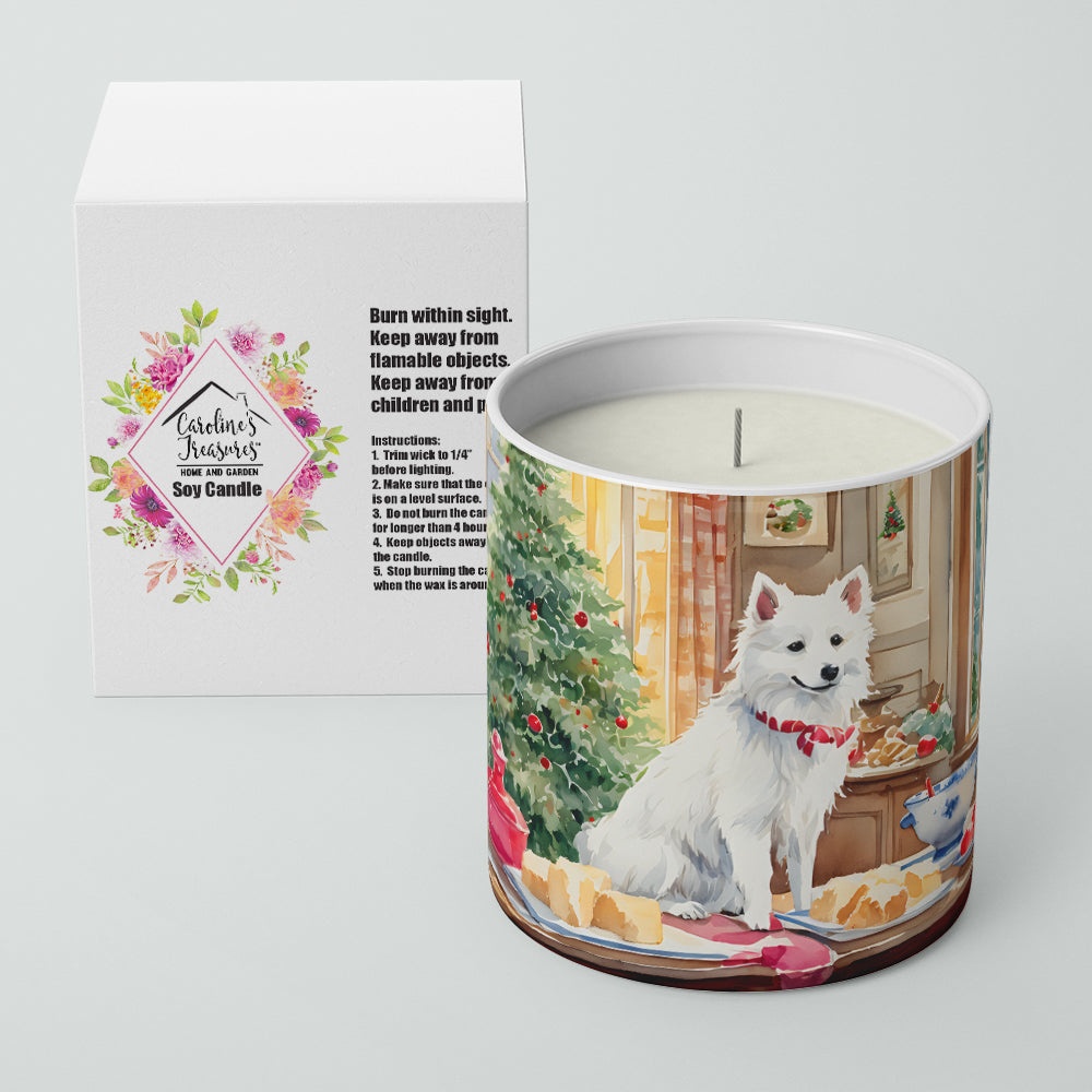 Japanese Spitz Christmas Cookies Decorative Soy Candle