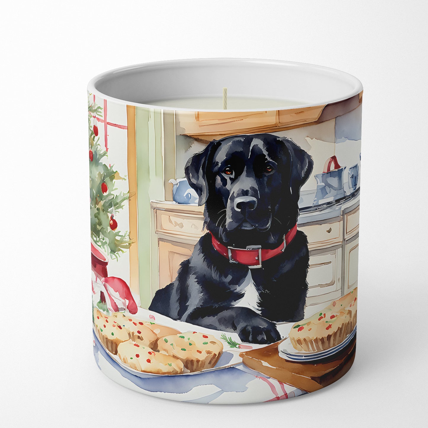 Labrador Retriever Christmas Cookies Decorative Soy Candle
