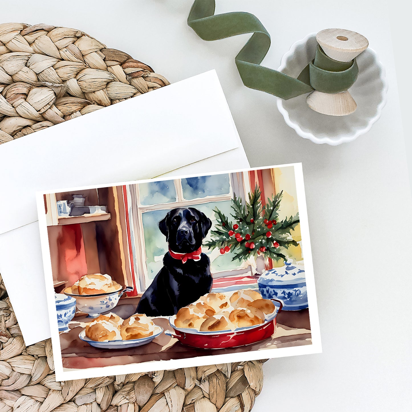 Labrador Retriever Christmas Cookies Greeting Cards Pack of 8