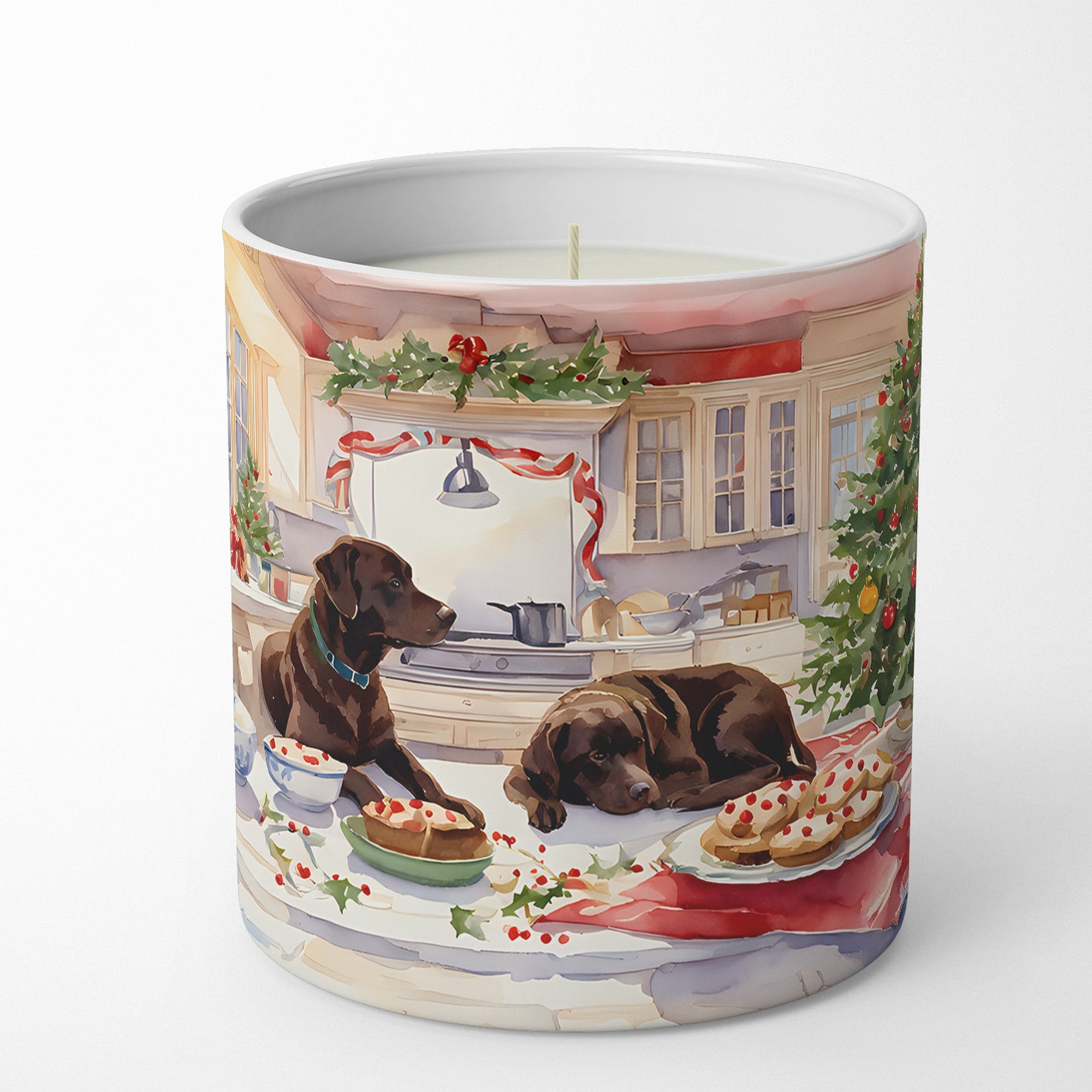 Labrador Retriever Christmas Cookies Decorative Soy Candle