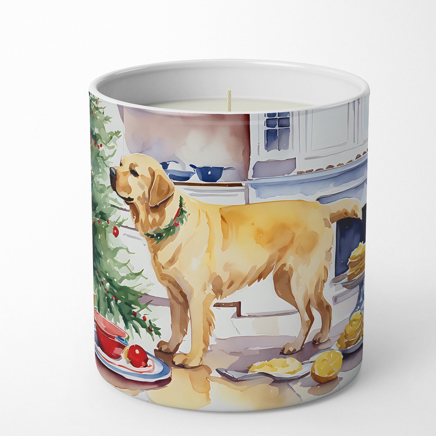 Labrador Retriever Christmas Cookies Decorative Soy Candle